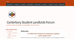 Desktop Screenshot of canterburylandlordsforum.net