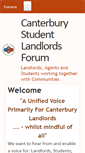 Mobile Screenshot of canterburylandlordsforum.net